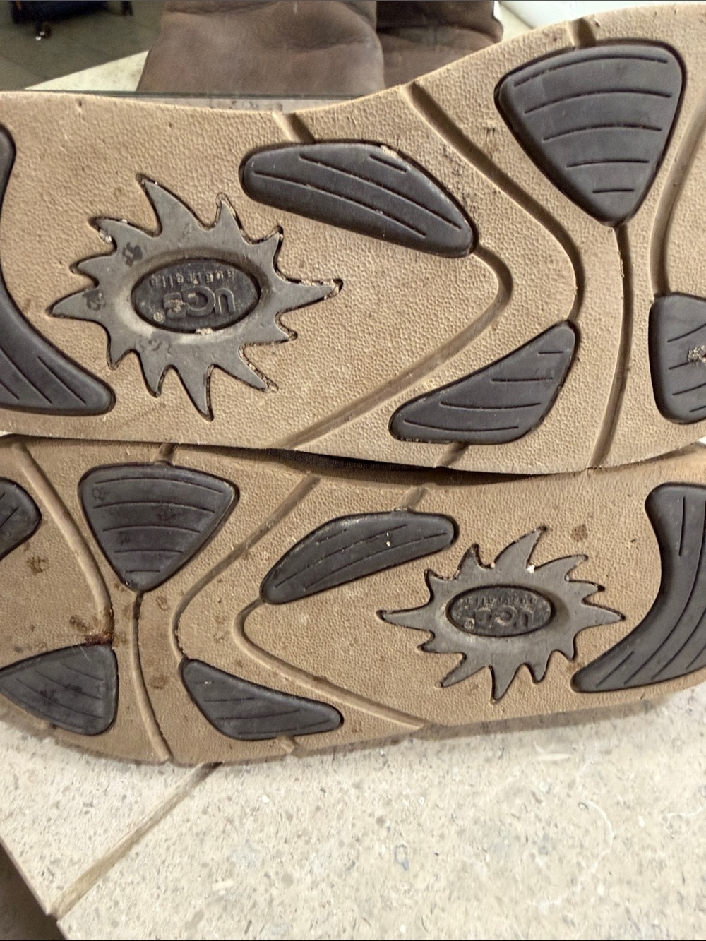 UGG Brown Leather Winter Boot - Picture 5 of 5